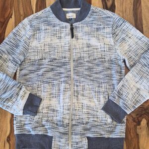 Civil Society Cotton Blend Textured Zip Up Jacket